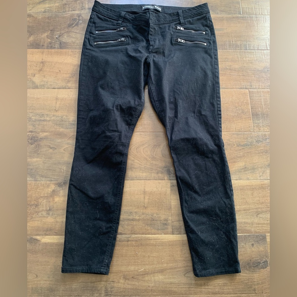 Express black ankle pants